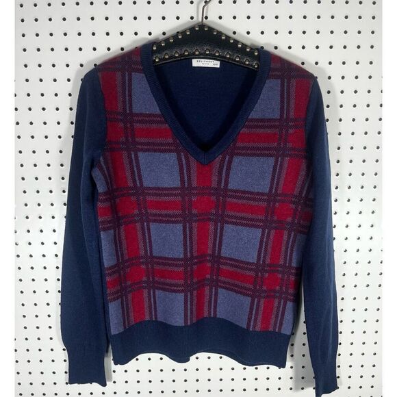 Equipment Femme plaid wool sweater - Picture 1 of 5